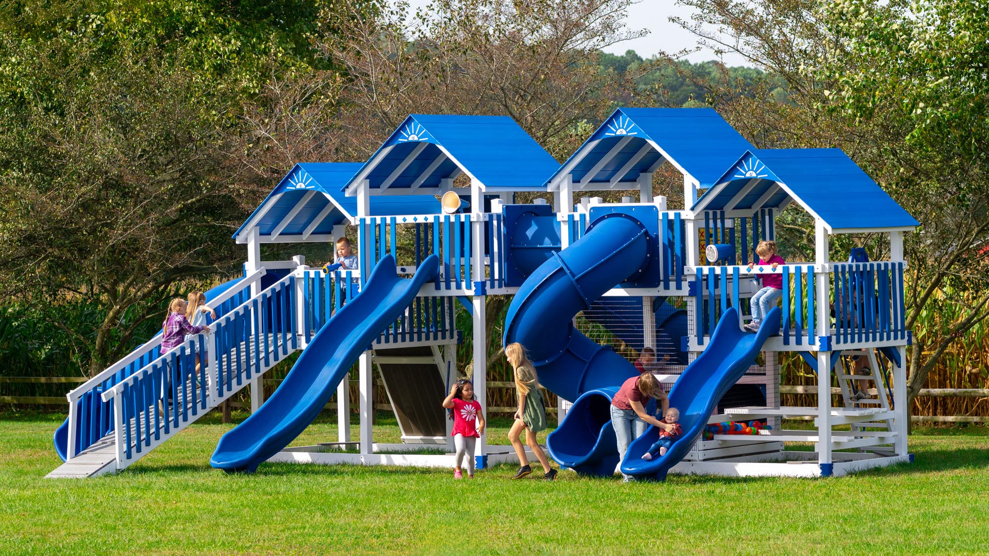 King Swings Rocket Launcher Xtreme Vinyl Swing Set