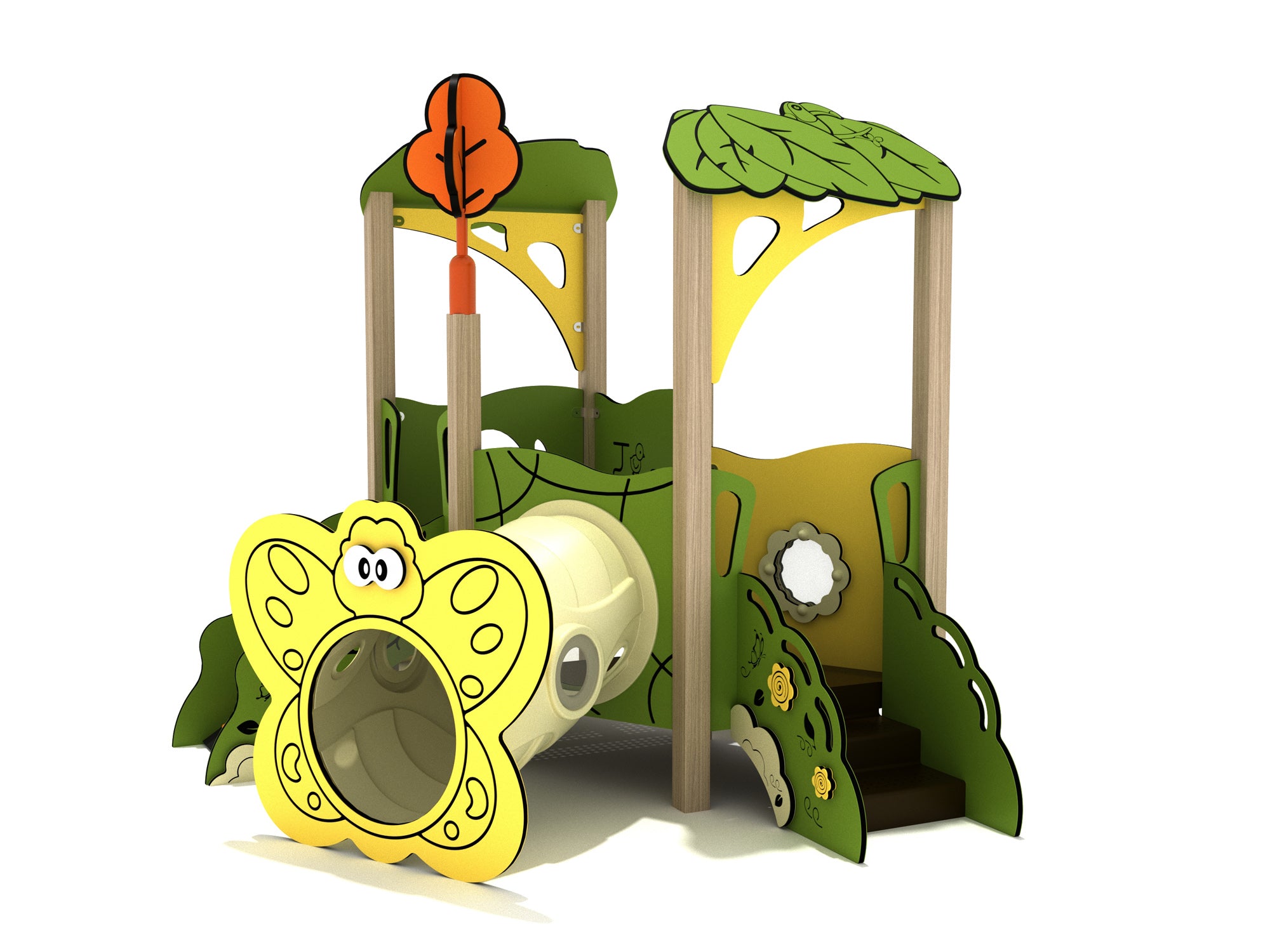 Playground Equipment Crimson Queen Canopy Mini Play Structure