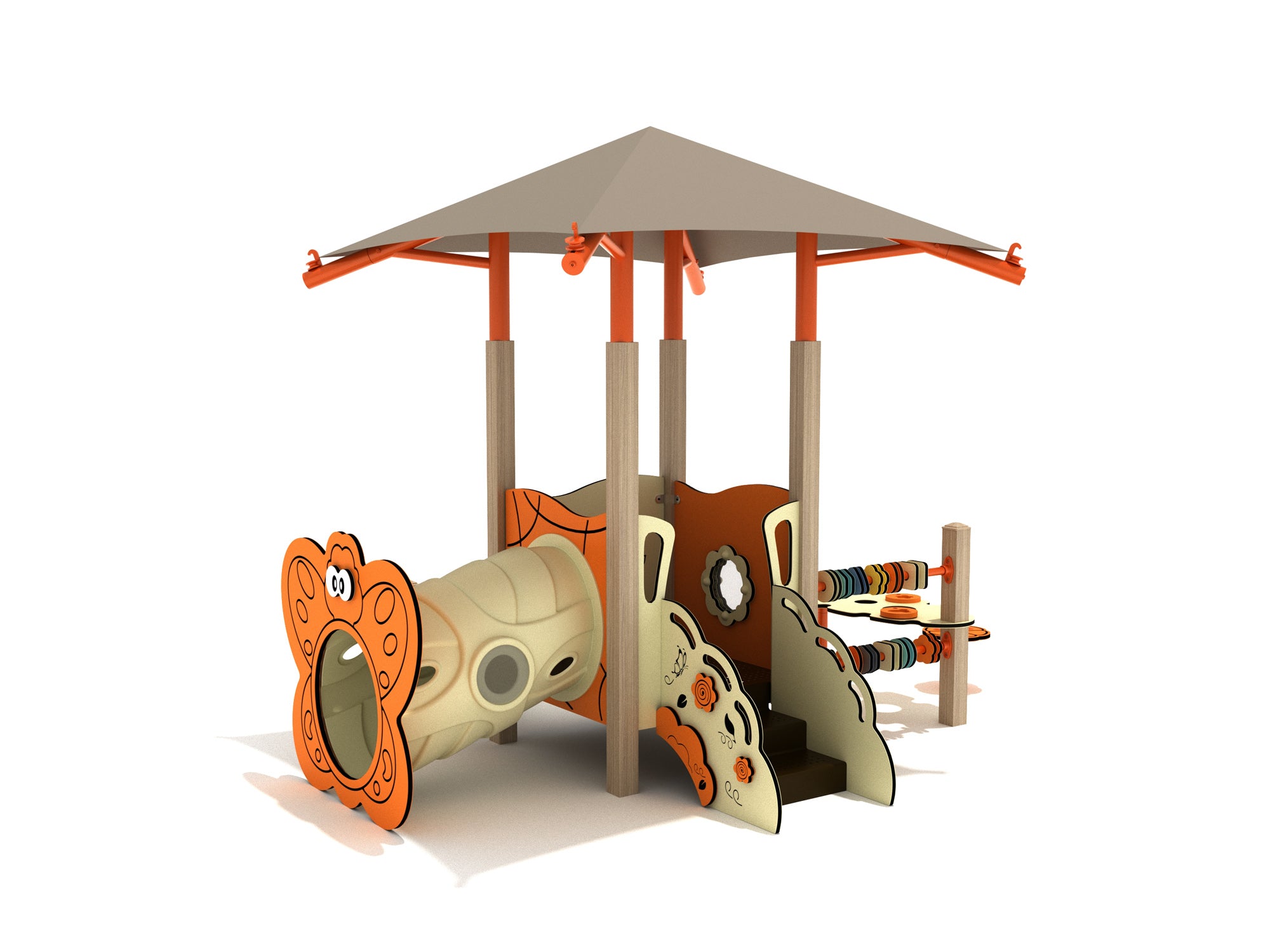 Playground Equipment Eastern Redbud Canopy Mini Play Structure