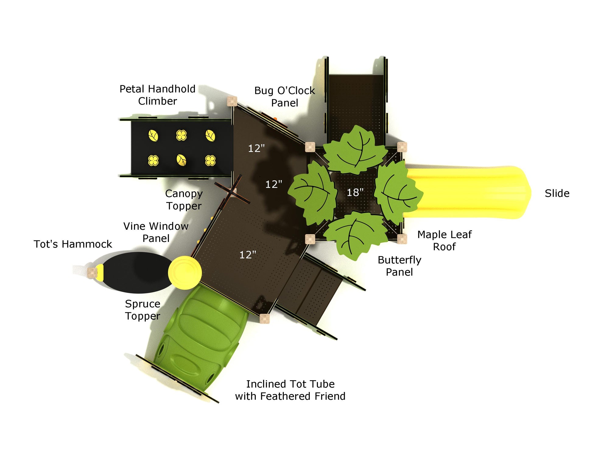 Playground Equipment Forsythia Canopy Mini Play Structure - Image 3