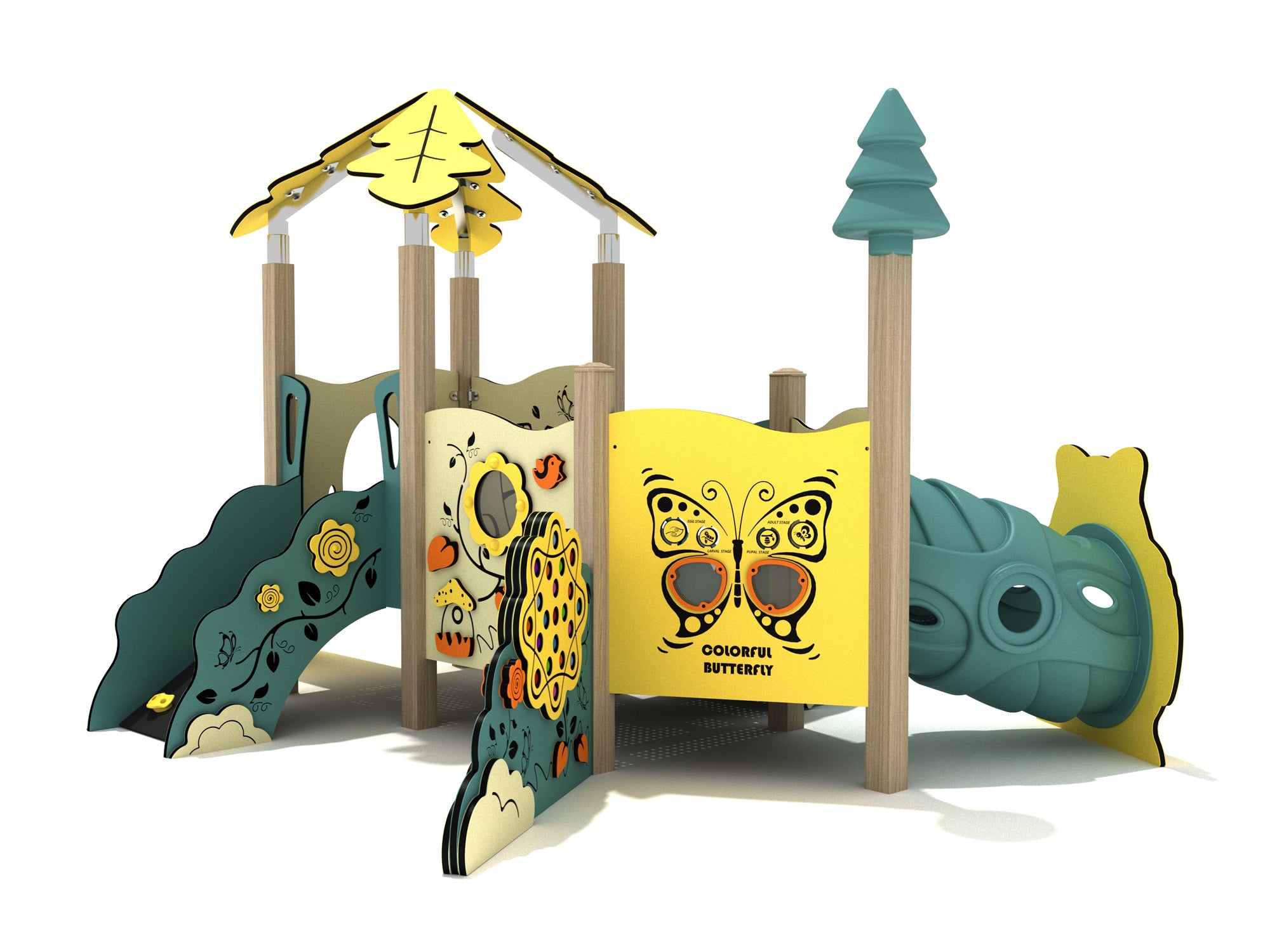 Playground Equipment Hibiscus Canopy Mini Play Structure - Image 3