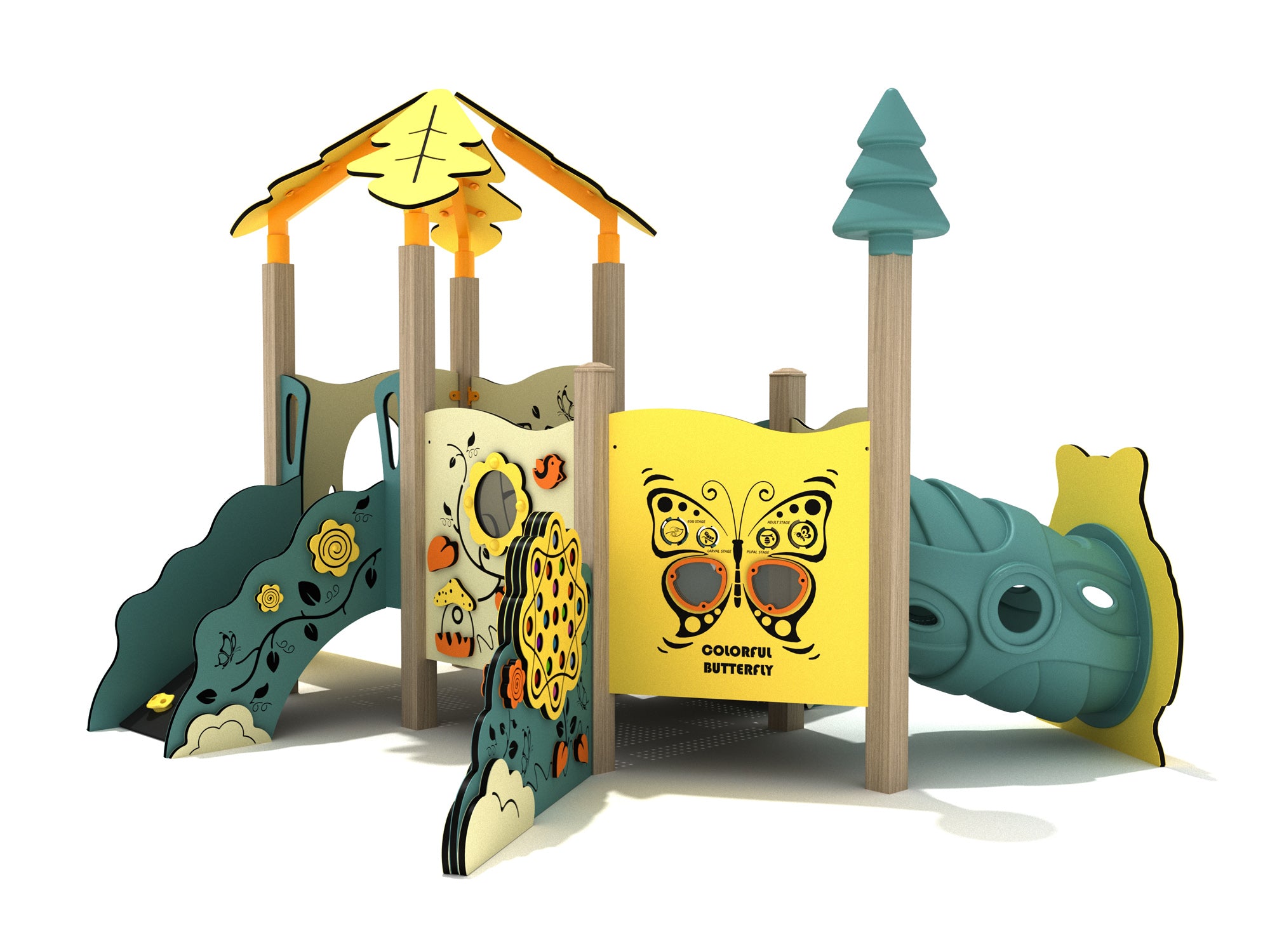 Playground Equipment Hibiscus Canopy Mini Play Structure - Image 2