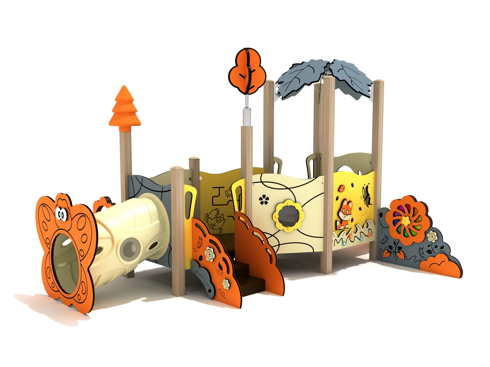 Playground Equipment Peony Canopy Mini Play Structure - Image 2