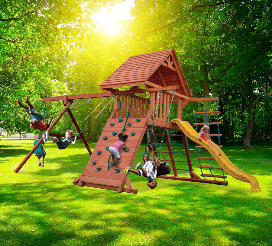 Playground One Original Playcenter Combo 2 with Wood Roof