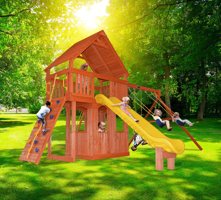 Playground One Turbo Original Fort Combo 2 XL with Playhouse