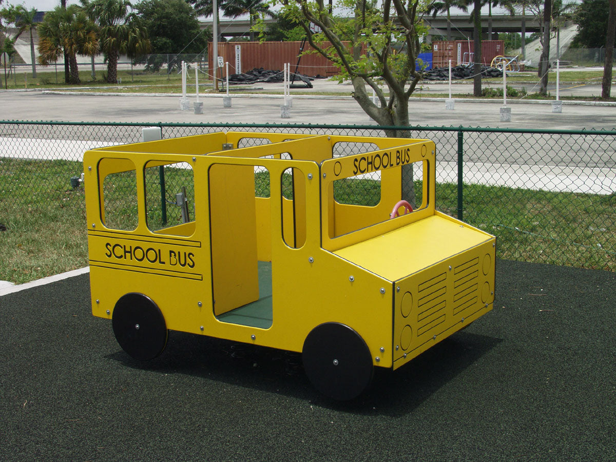 Sports Play School Bus Spring Rider