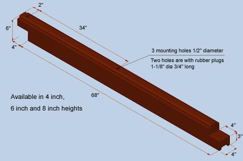 PLAYGROUND SURFACING FLEXIBLE RUBBER PLAYGROUND BORDER - HEAVY DUTY 4"x6'x4" - Image 2